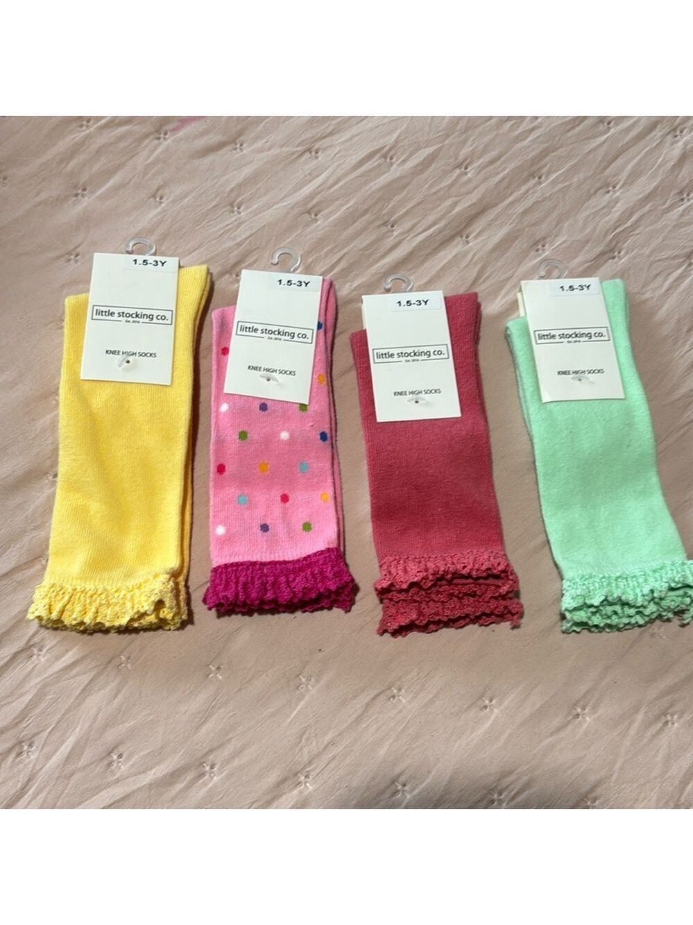 Bundle of Little stocking lace  high knee socks